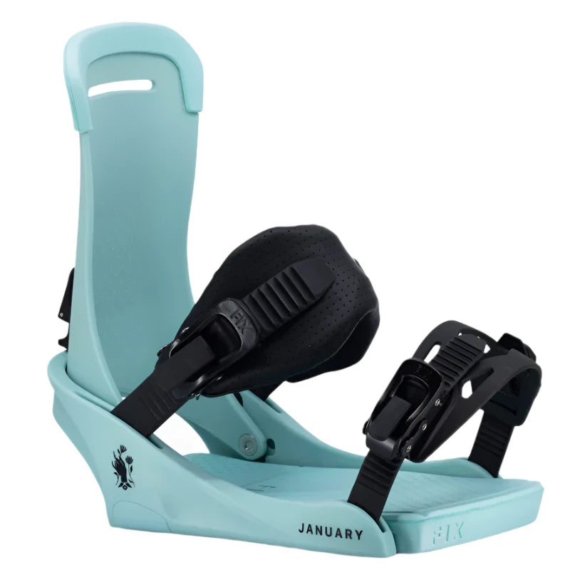 2025 Women's January Snowboard Bindings - Adjustable & Comfortable for All-Mountain Riding | Perfect for Powder, Freestyle & Park Snowboarding