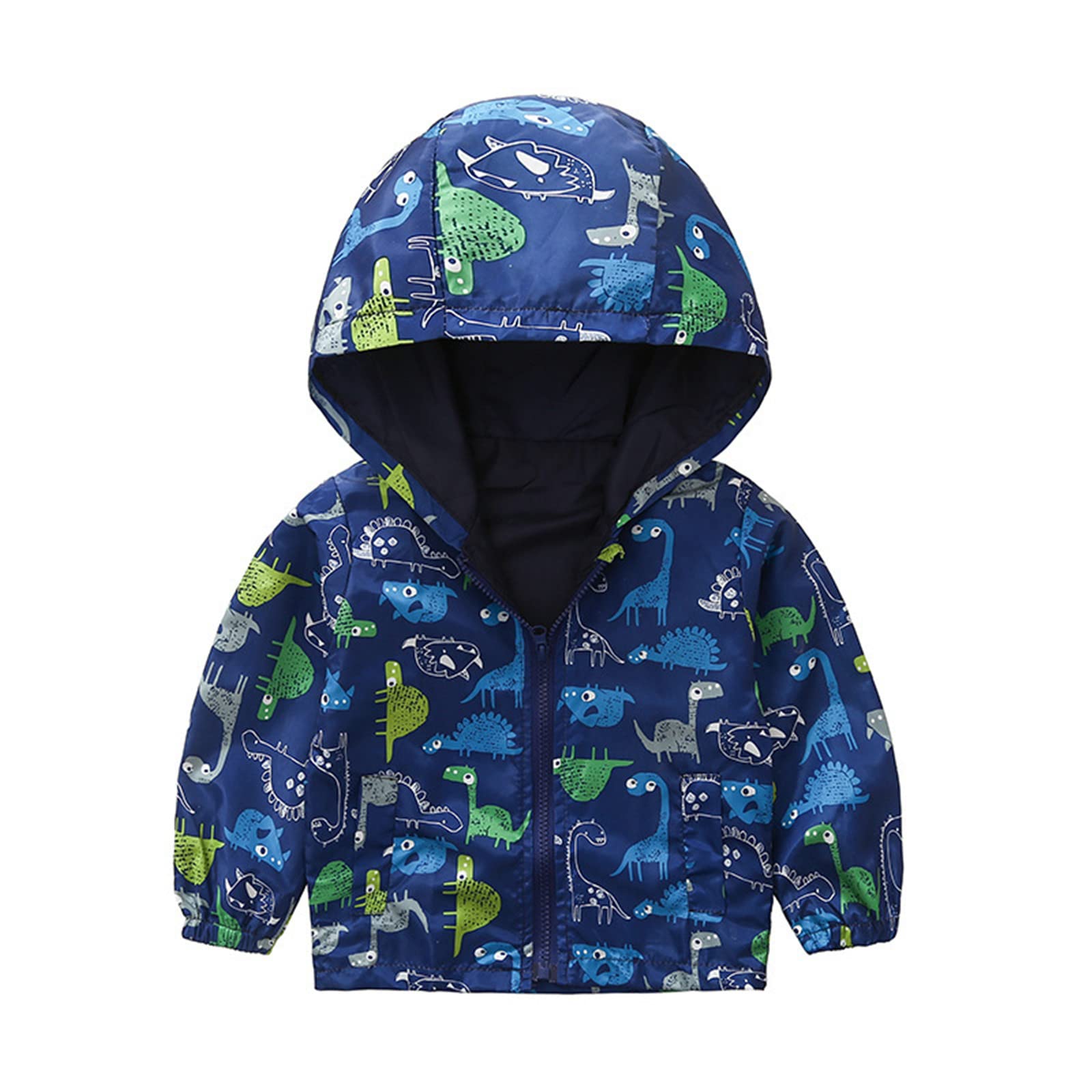 CuteOn Toddler Baby Boys' Coats Hoodie Zip Jackets Windbreaker - Warm & Stylish Outerwear for Outdoor Play & Winter Adventures