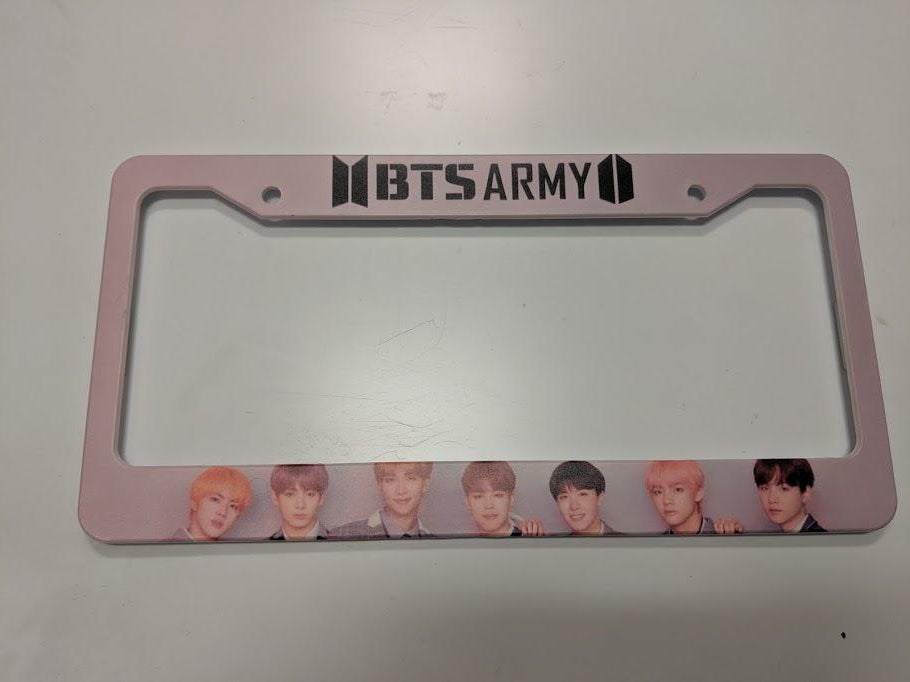 Illumaesthetic KPOP Plate Frame - BTS Photo Display for Fans | Perfect for Bedroom, Office & Kpop Merch Collection