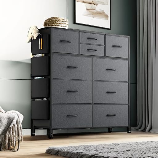 Lulive 10-Drawer Dresser for Bedroom - Fabric Storage Tower & Organizer Unit for Living Room, Hallway, Closet | Perfect for Small Spaces & Home Organization