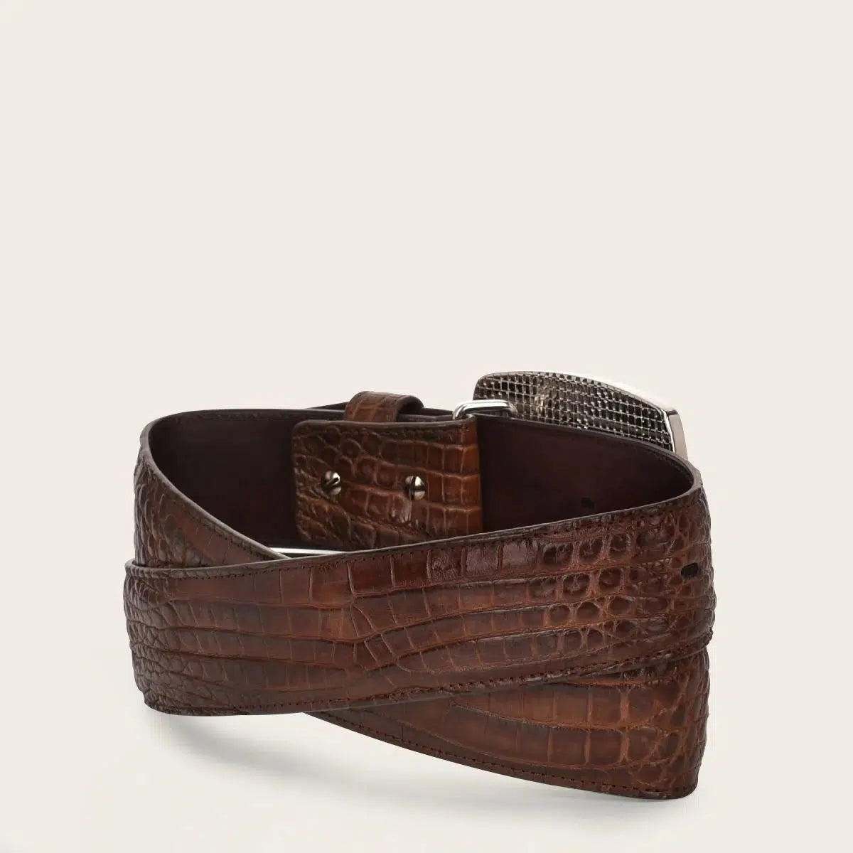 CV499MO Cuadra Genuine Leather Western Belt for Men - Stylish Brown Moreleti Design - Perfect for Cowboy Boots, Jeans & Western Outfits