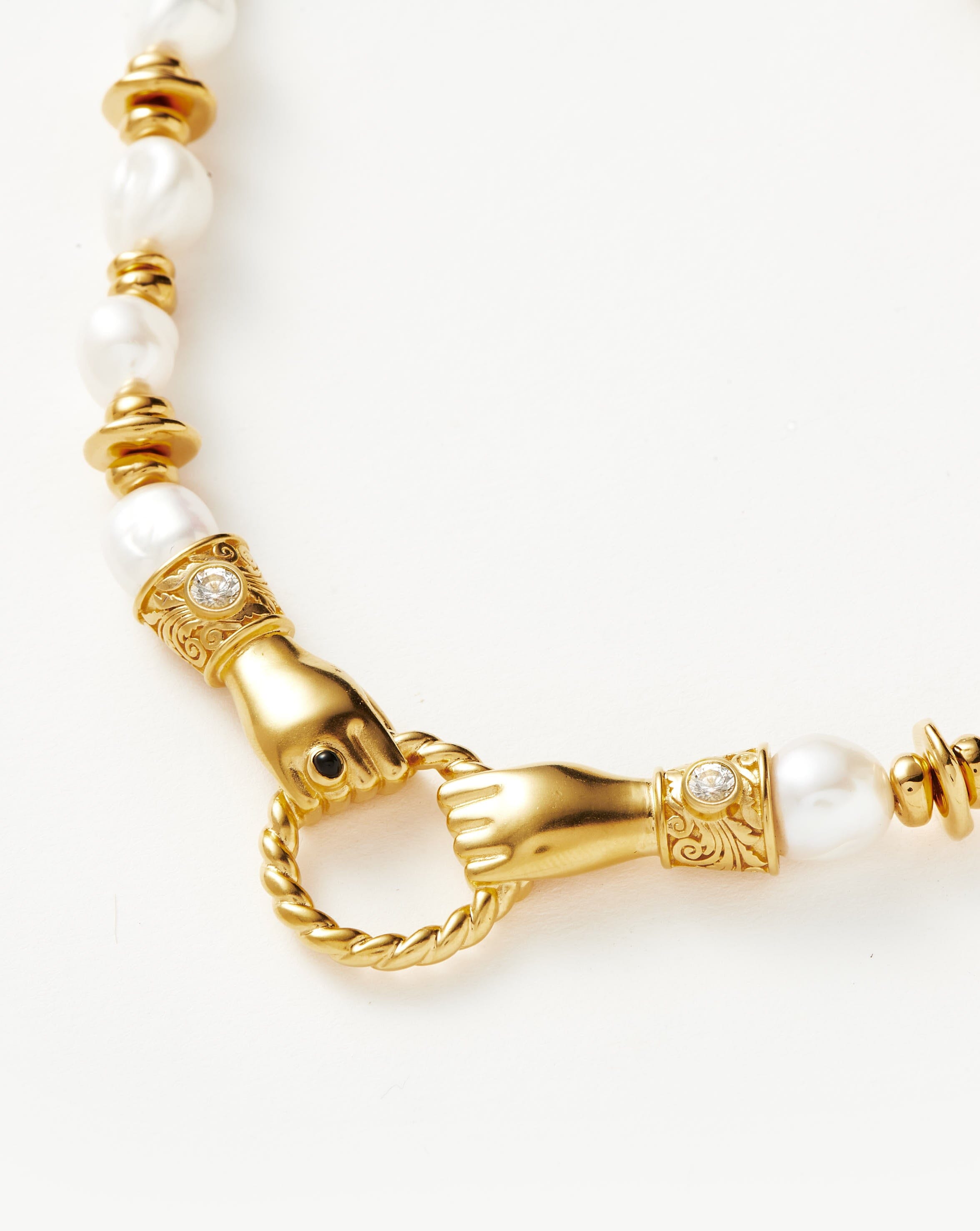 Harris Reed Chunky Beaded Gemstone Necklace - 18k Gold Plated with Pearl Accents | Elegant Statement Jewelry for Women, Perfect for Parties, Weddings & Special Occasions