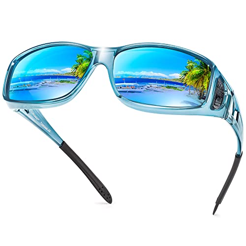 A20 Transparent Blue Frame/Blue Mirrored Lens