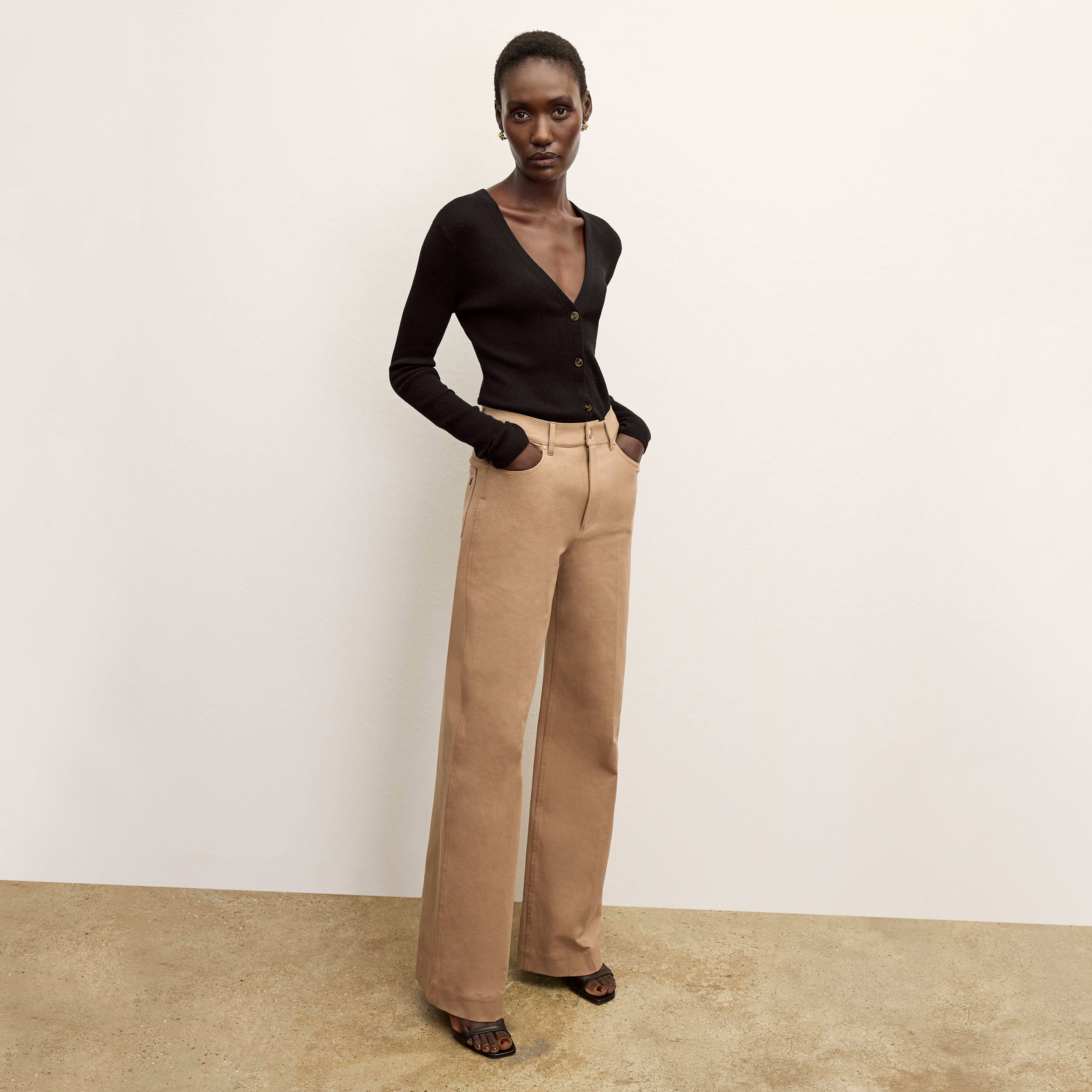 Milo Wide Leg Jeans for Women - Eco-Friendly Stretch Denim Pants with Comfortable Fit - Perfect for Casual Wear, Office, and Travel