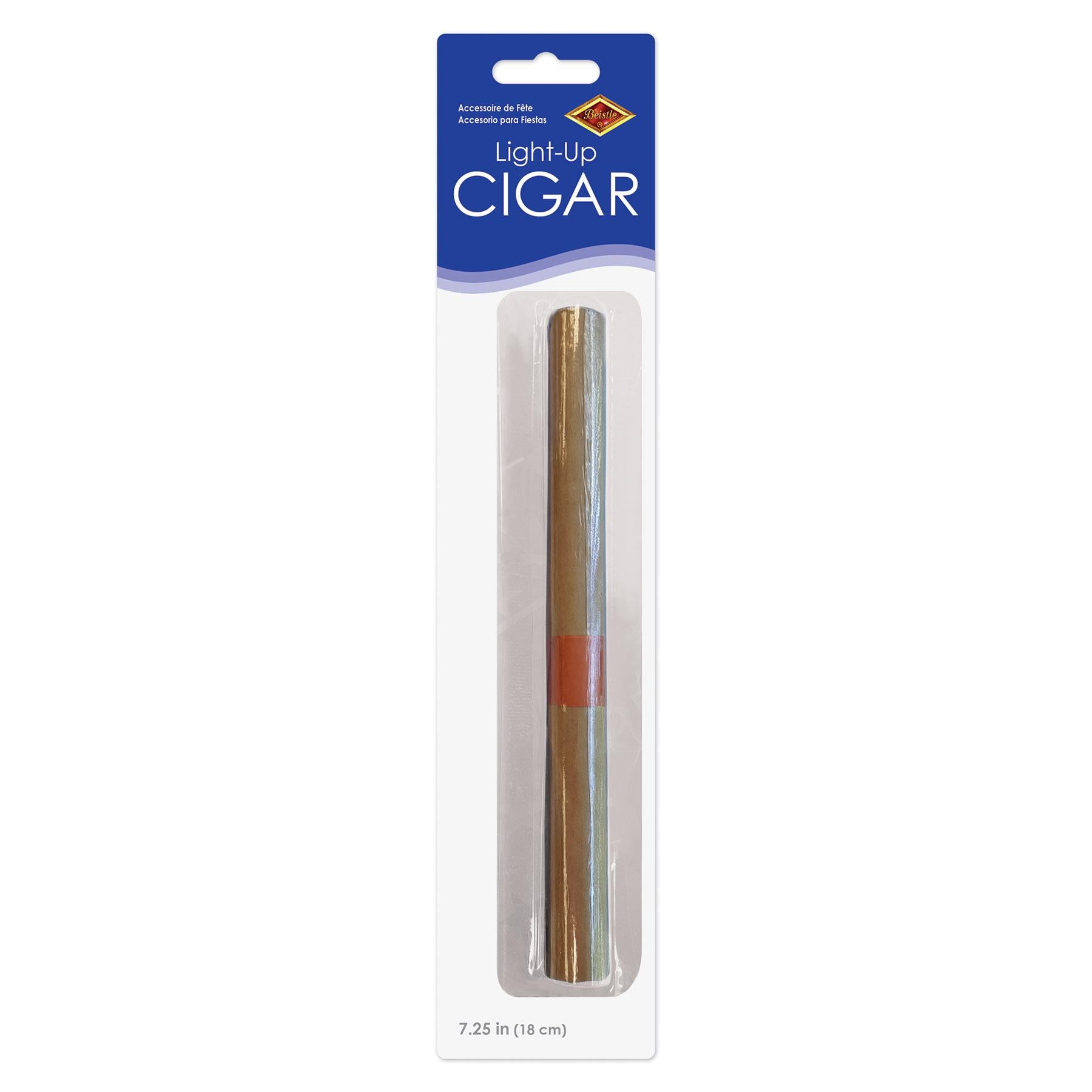 12 Pack Beistle Light Up LED Cigars - Party Props for Halloween, Casino Nights & Themed Events - Glow in the Dark Novelty Items for Adults