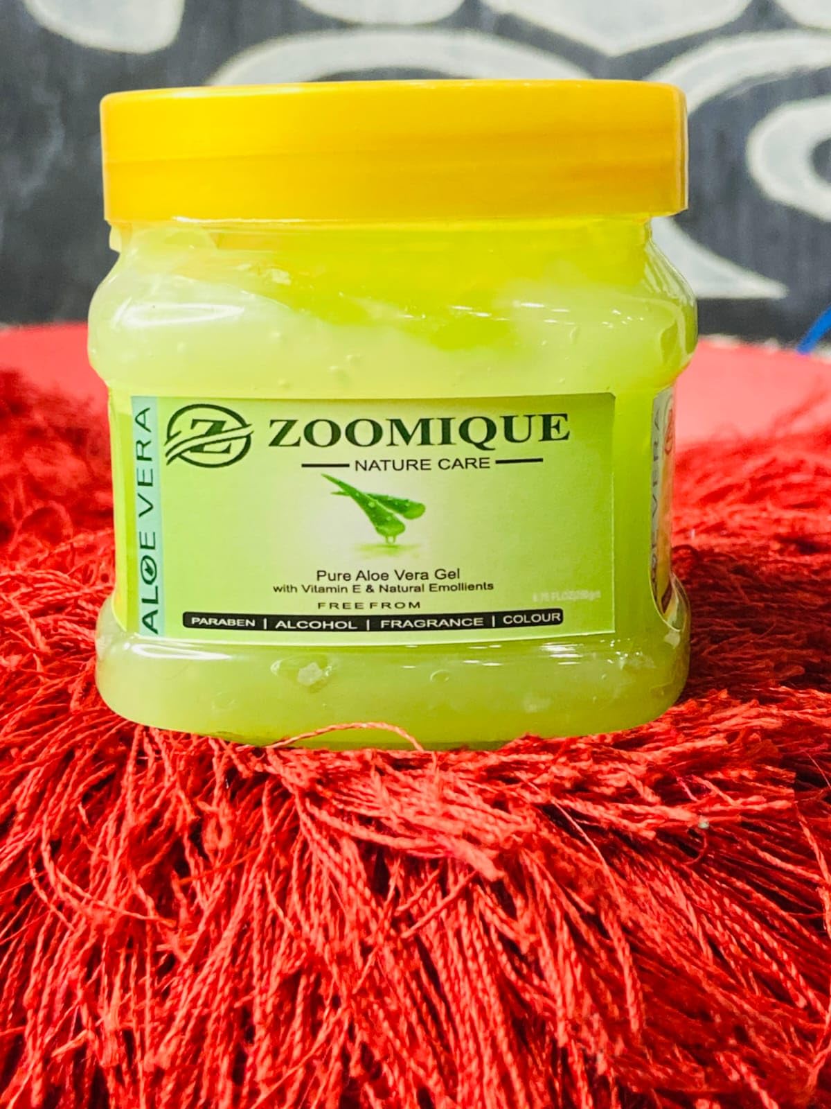 ZOOMIQUE Pure Aloe Vera Skin Gel 250g - Hydrating & Soothing Face & Hair Moisturizer | Natural Multipurpose Gel for Sunburn Relief, Dry Skin Care & Hair Conditioning | Perfect for Daily Skincare Routine & Post-Sun Treatment