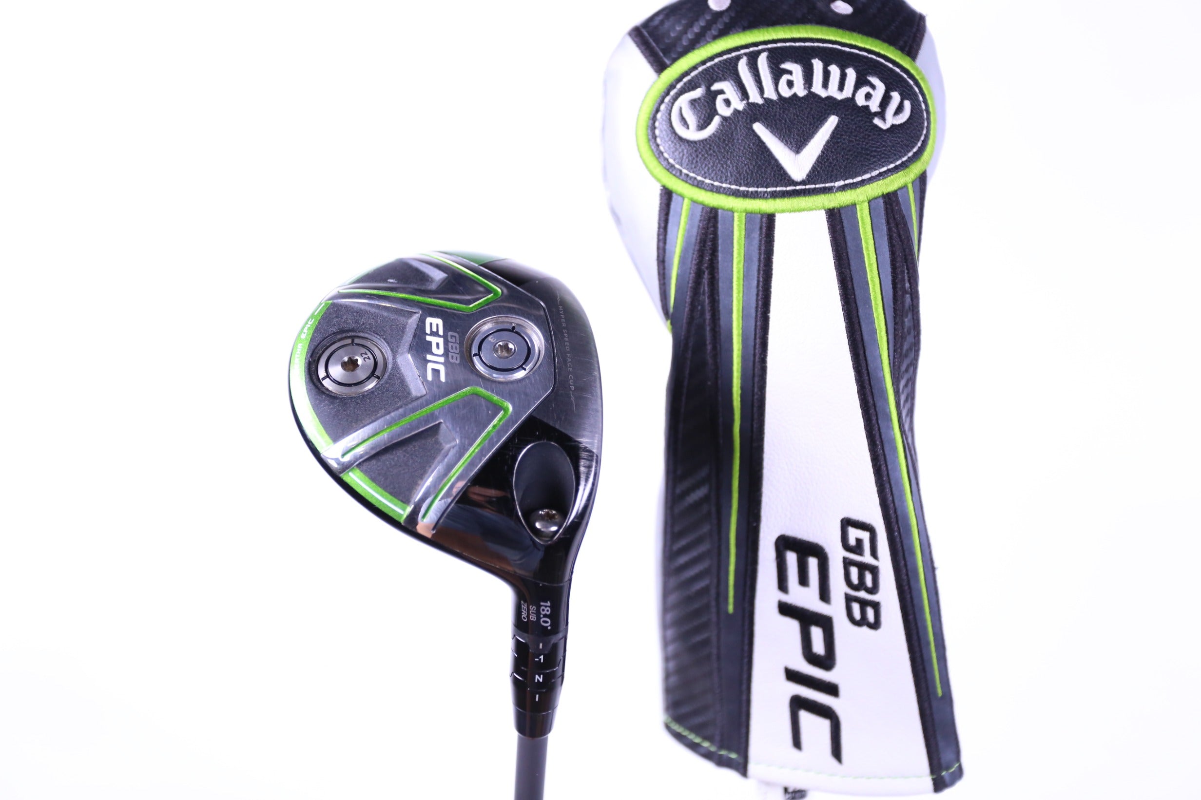 Used Callaway GBB Epic Sub Zero 5 Wood Golf Club - 18° Stiff Flex Right Handed Driver for Men - Perfect for Long Fairway Shots and Low-Handicap Players