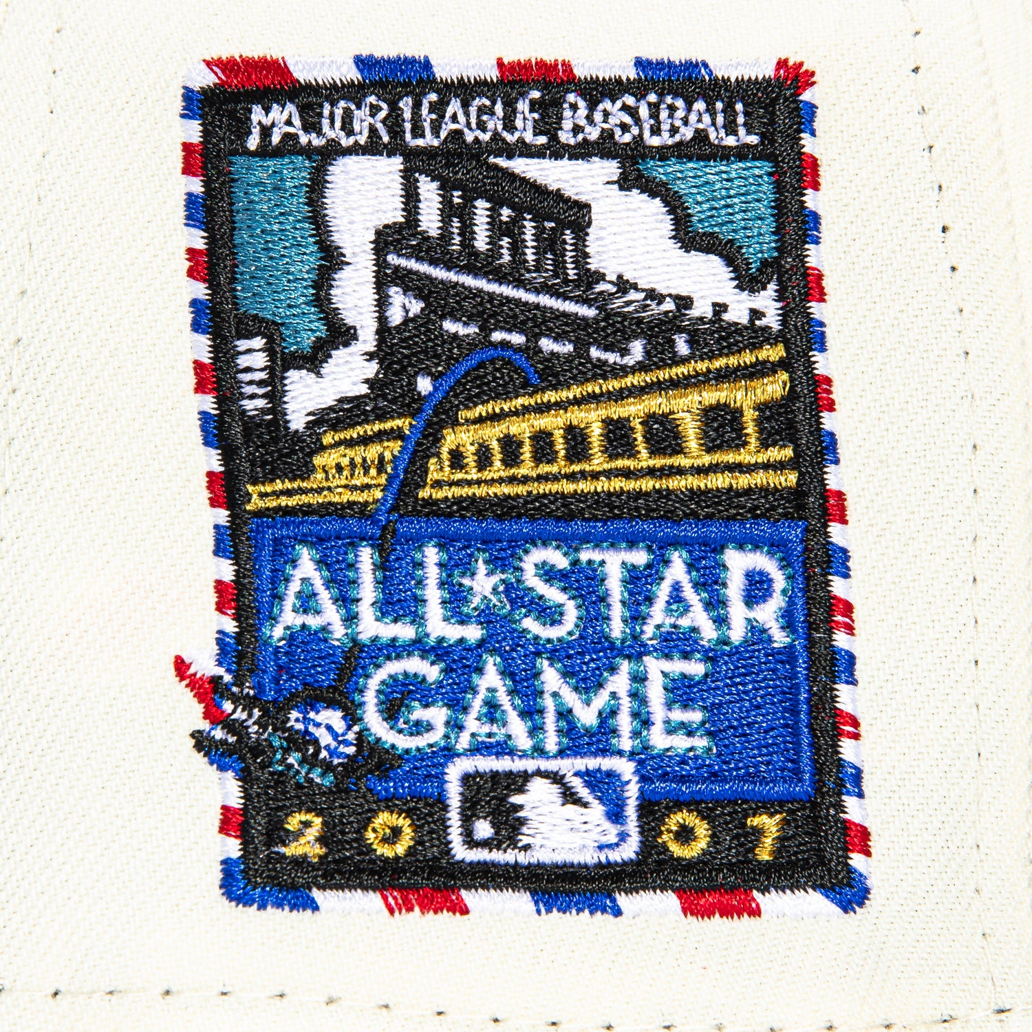 New Era 59Fifty San Francisco Giants 2007 All-Star Game Patch Script Baseball Cap - White & Black Barbershop Style Hat for Men's Fashion & Sports Fans