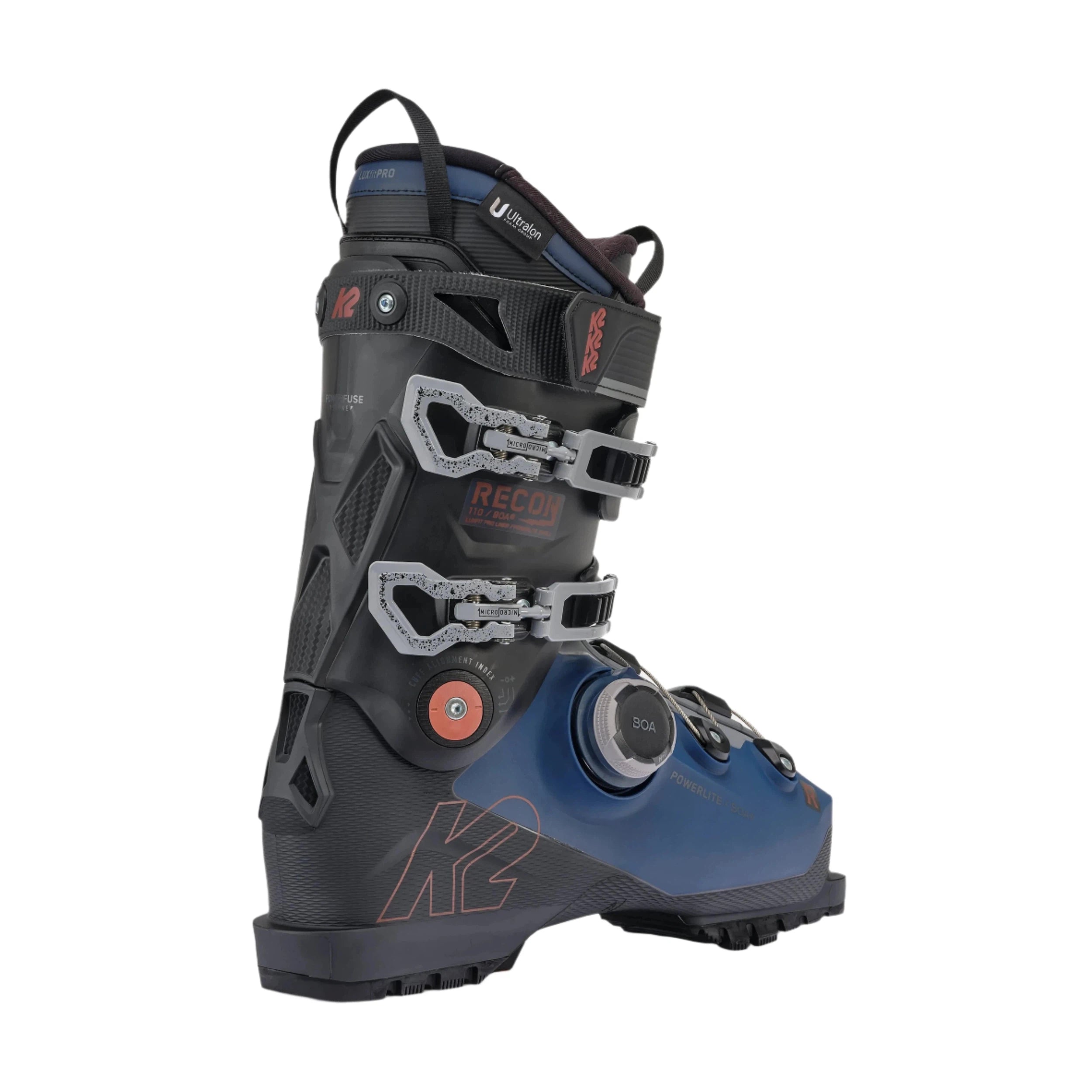 K2 Recon 110 BOA Ski Boots 2025 - Men's/Women's Alpine Ski Boots with BOA Closure System for Comfort & Performance - Perfect for Downhill Skiing & Winter Sports