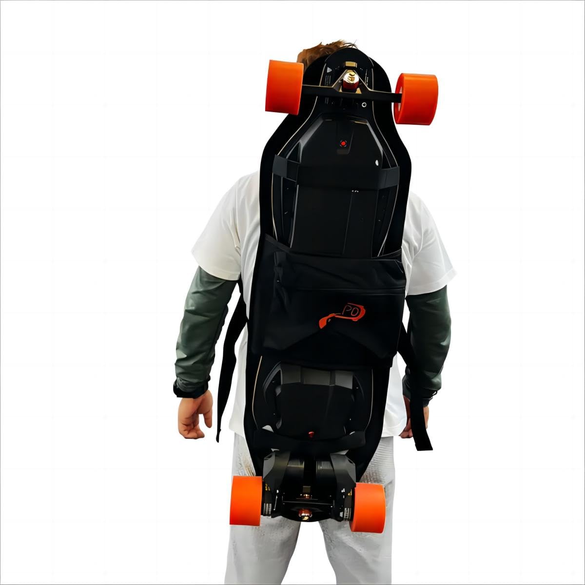 Meepo Waterproof Backpack for Voyager & Envy Electric Longboard Skateboards - Durable Commuter & Travel Storage for School, Work & Outdoor Adventures