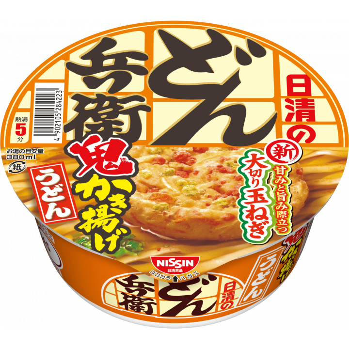 Nissin Donbei Kakiage Tempura Udon Instant Noodles 96g - Japanese Style Quick Meal for Busy Days & Office Lunch