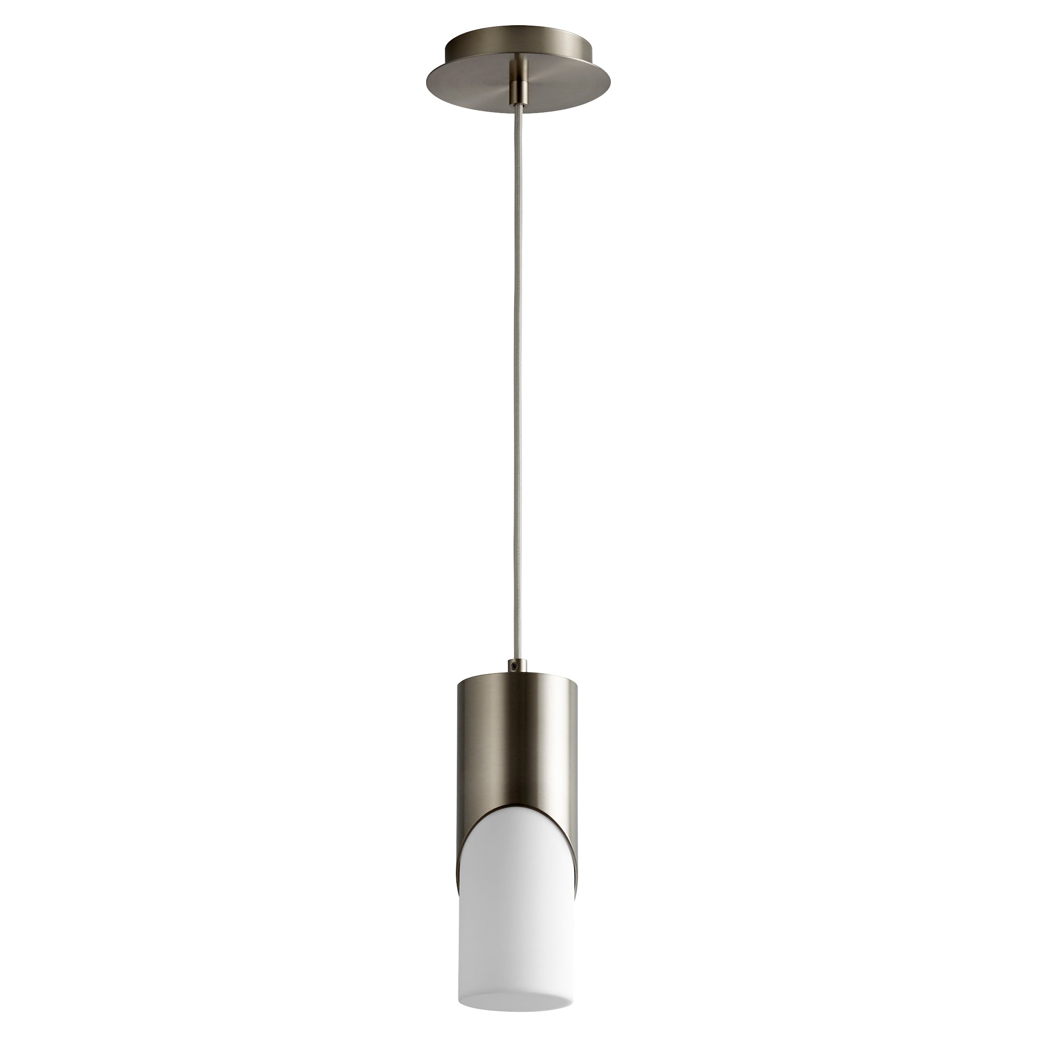Oxygen Ellipse 3 677 224 Pendant Light Fixture in Satin Nickel Finish - Perfect for Modern Living Room, Bedroom, and Dining Room Lighting