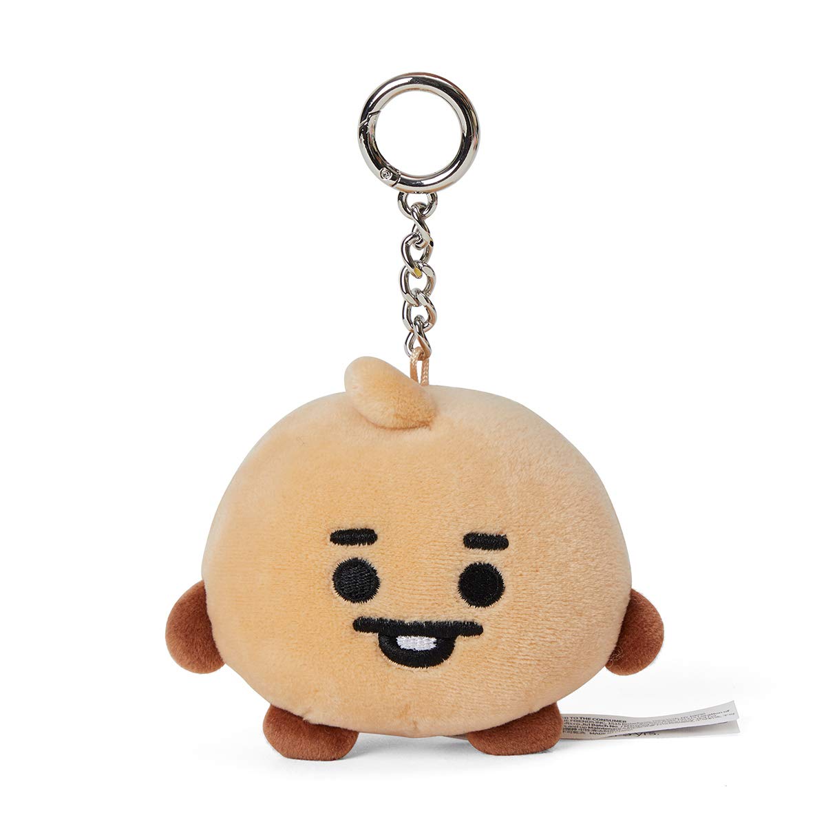 BT21 Baby Series SHOOKY Soft Plush Stuffed Animal Keychain - Cute Brown 4.3 Inch Plush Toy for Bags, Backpacks & Keys | Perfect Gift for K-Pop Fans & Collectors | Kawaii Korean Character Accessory