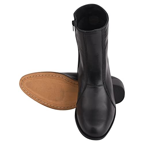 **LIBERTYZENO Men's Plain & Snake Print Leather Retro Dress Boots - High Ankle Vintage Boots for Easter Gifts, Casual & Formal Wear, Office & Party Outfits**