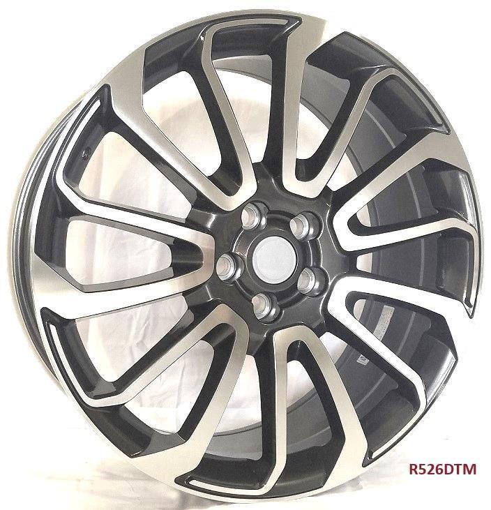 20x9.5 5x120 Wheels for 2020-2023 Land Rover Defender - Black Matte Alloy Rims for Off-Road & Urban Driving