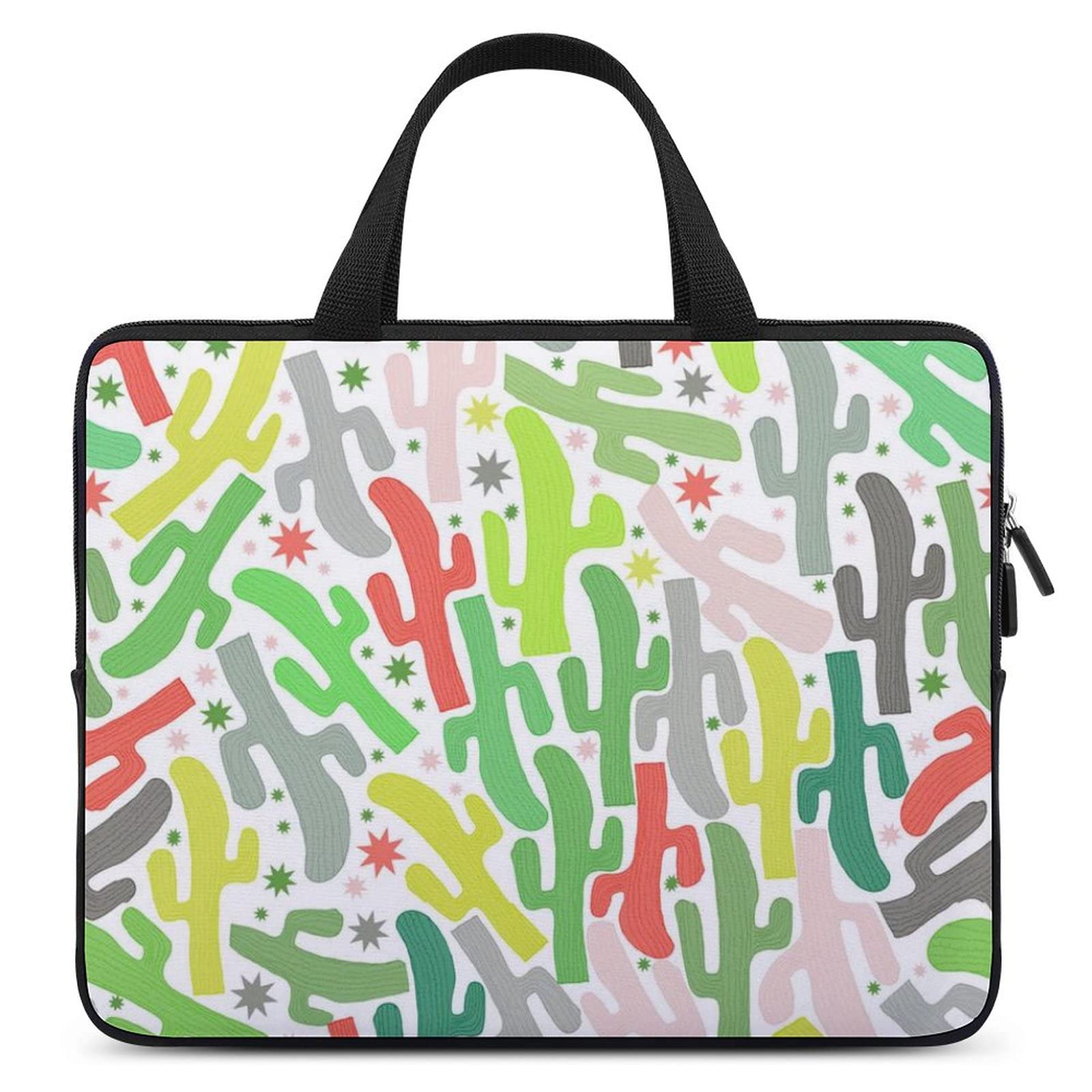 Camo Cactus Waterproof Laptop Bag | Slim Business Casual Briefcase for Work, Travel & Daily Commute