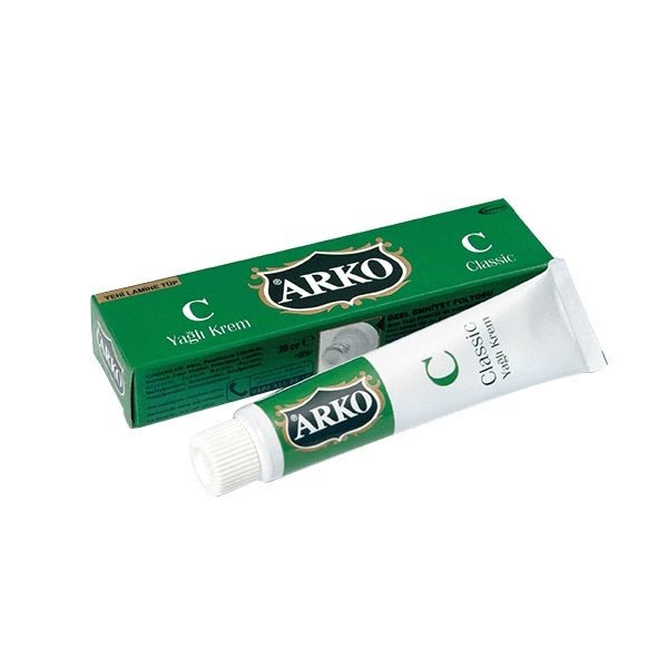 Arko Classic Oily Shaving Cream - 20cc Tube | Moisturizing & Protective Shave for Men | Perfect for Travel & Daily Grooming Routine
