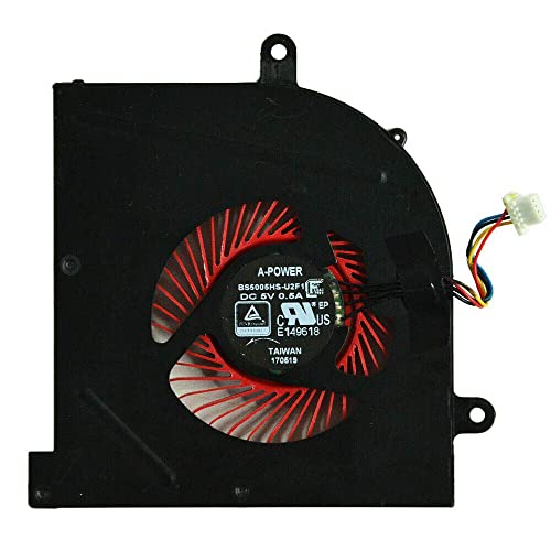 Wangpeng® Replacement Cooling Fan for MSI GS63VR GS73VR Stealth Pro Laptop - BS5005HS-U2F1 CPU Fan Upgrade | Perfect for Gaming & Overheating Prevention