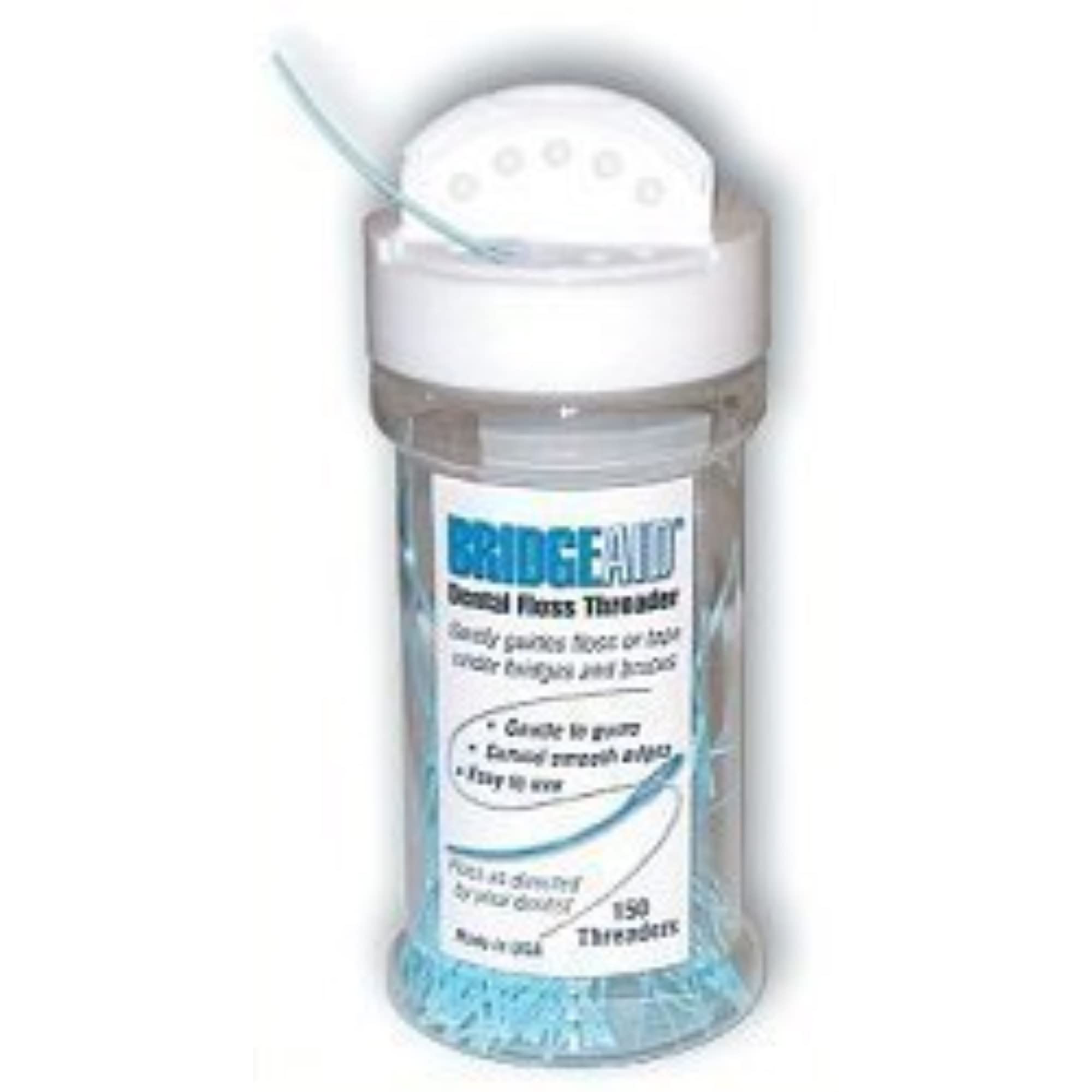 Dental Floss Threader Bottle 150 Pack (2 Count) - Essential Oral Care for Braces, Bridges & Dental Work - Perfect for Travel & Daily Hygiene