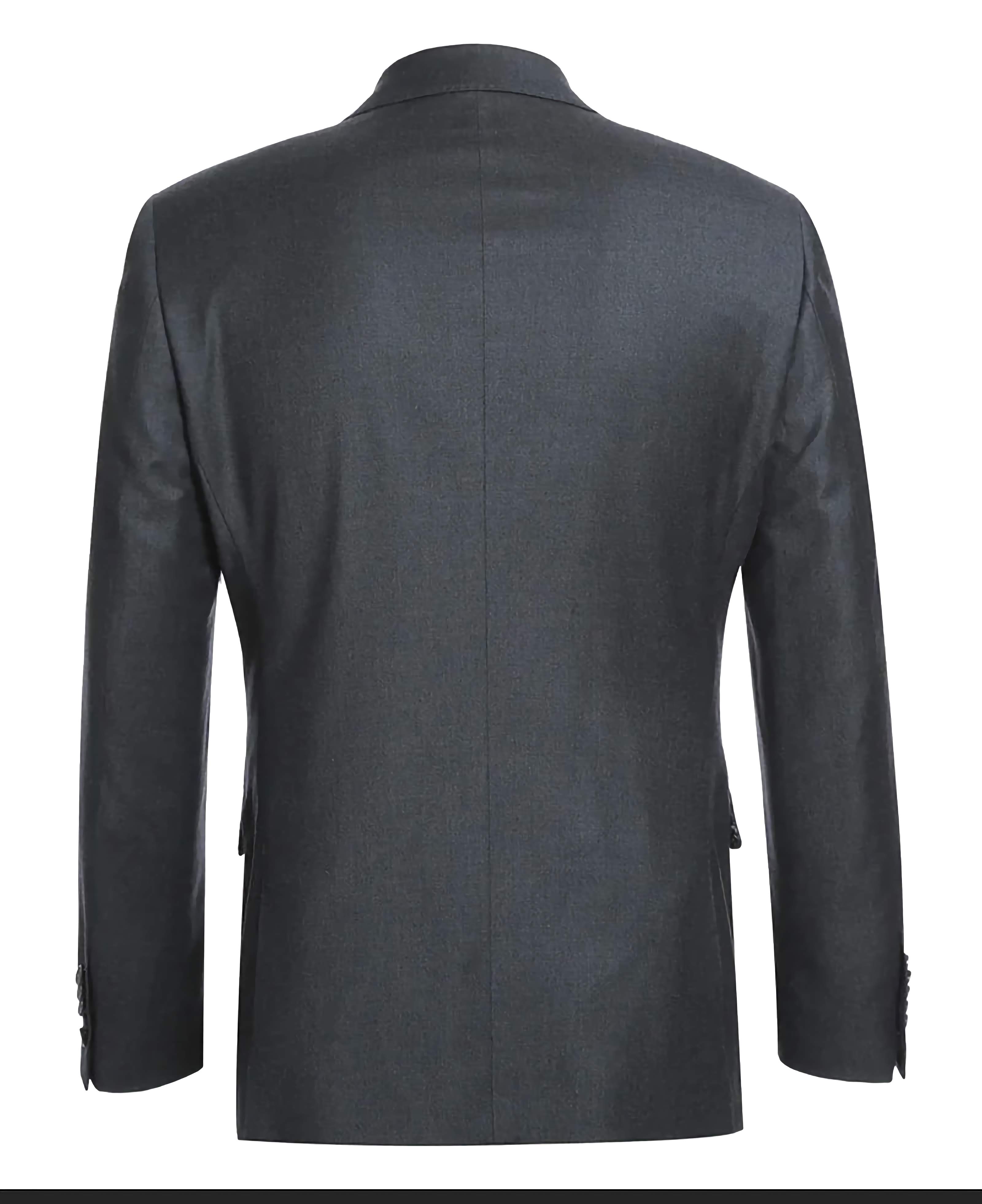 English Laundry Men's Slim Fit Wool & Cashmere 2-Piece Suit - Charcoal Gray | Premium Business Attire for Weddings, Office & Formal Events