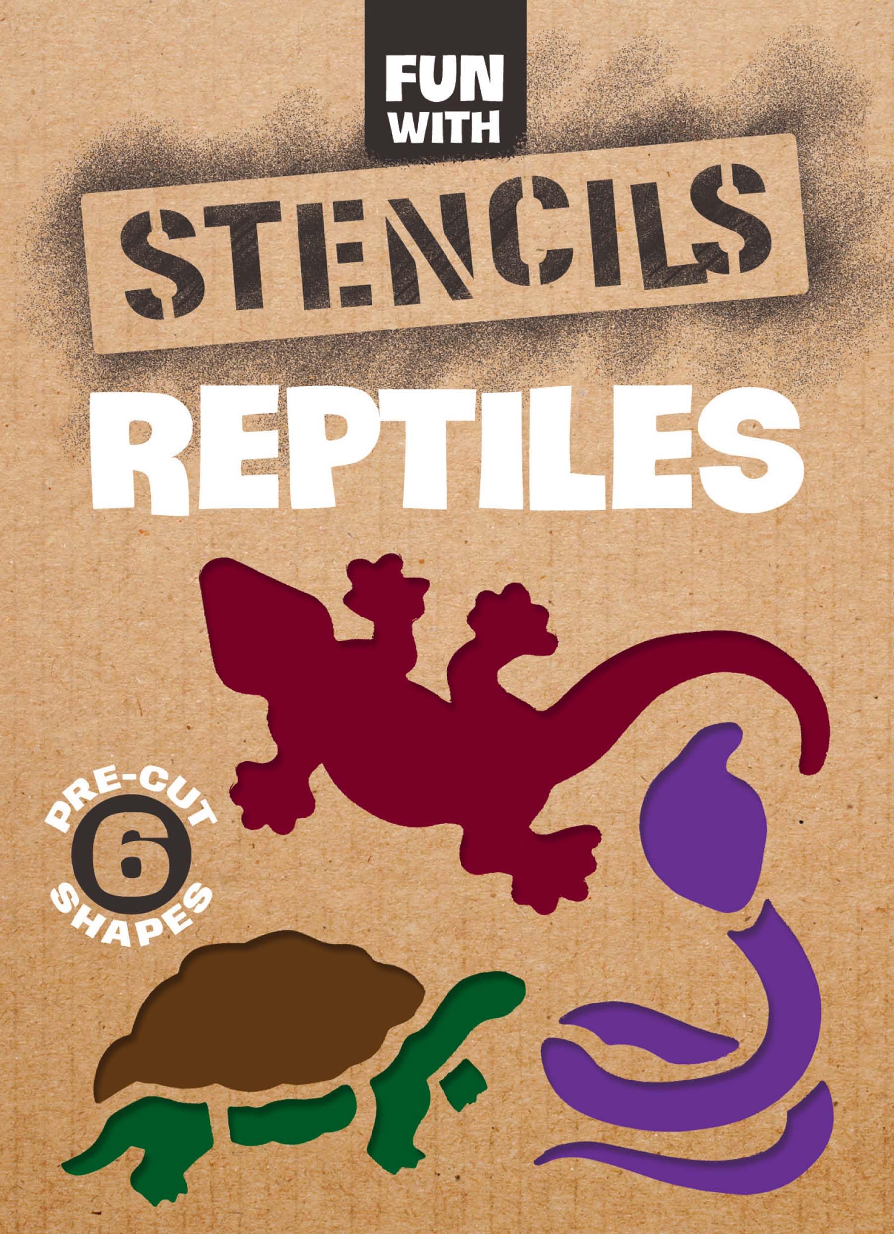 Fun With Reptiles Stencils - Dover Little Activity Books: Animals | Creative Reptile Drawing Templates for Kids, DIY Art Projects & Classroom Activities