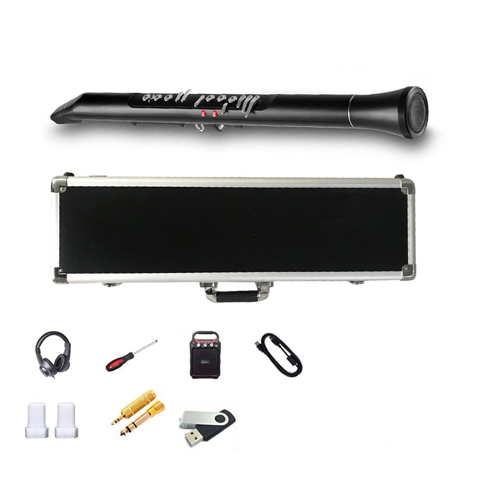 **Electric Saxophone for Beginners - Complete Starter Kit with Reeds, Mouthpiece & Case - Perfect for Learning, Practice & Jazz Performances (6 Color Options)**