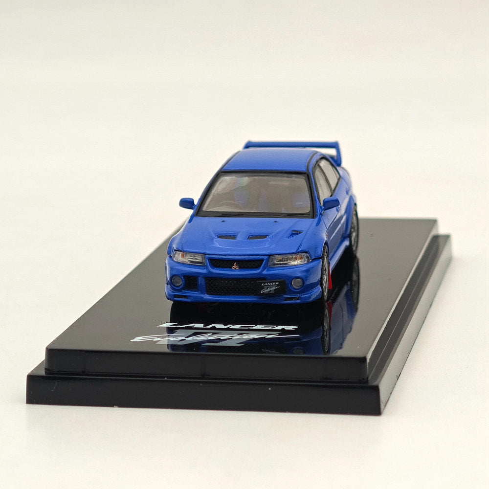 1/64 Scale Mitsubishi Lancer GSR Evolution VI (CP9A) 1999 Model Car - Hobby Japan HJ642033ABL Blue - Perfect for Collectors & Diecast Car Enthusiasts