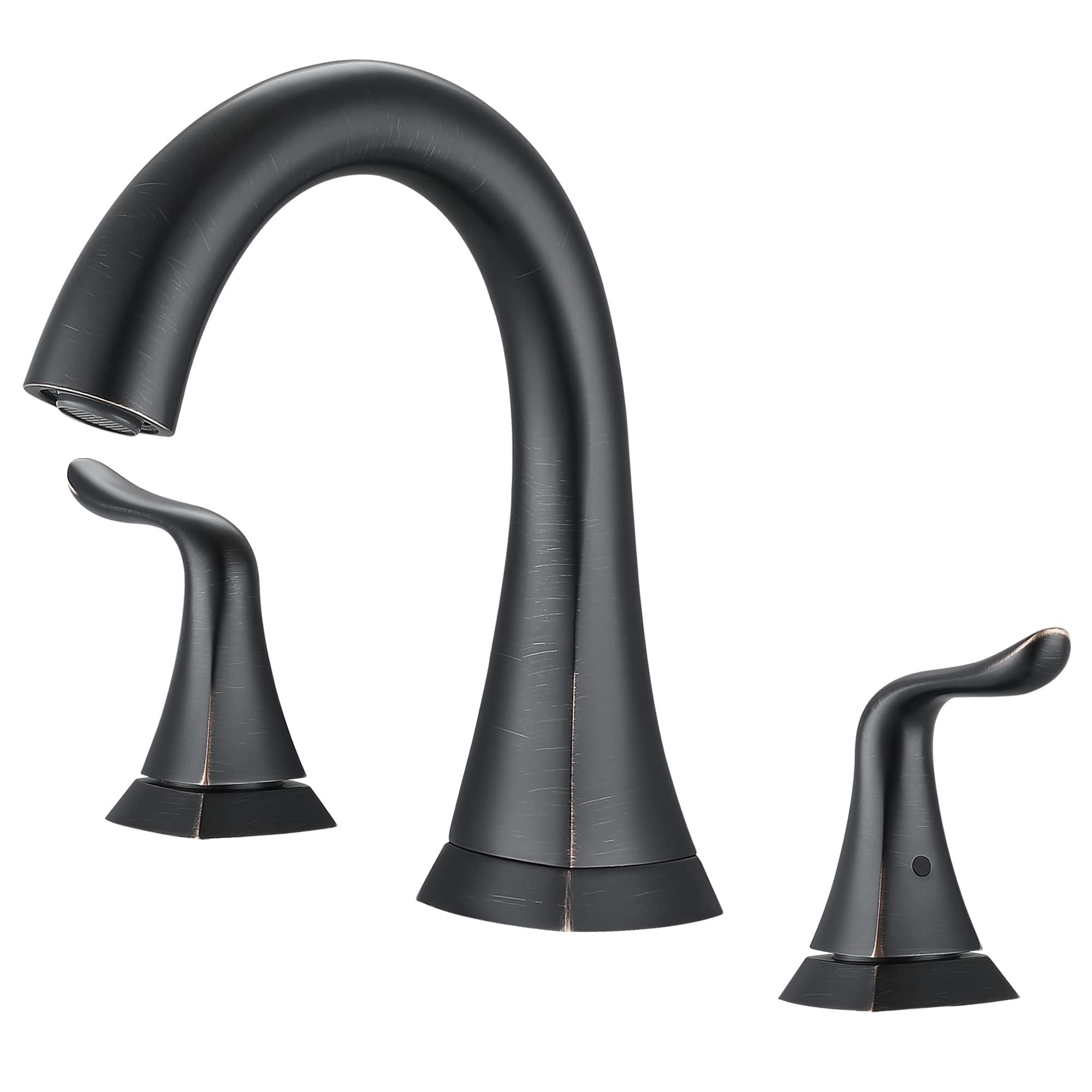 Ancona AN-4537 Scarlett Oil Rubbed Bronze Double Handle Widespread Bathroom Sink Faucet - Perfect for Modern & Traditional Bathroom Decor