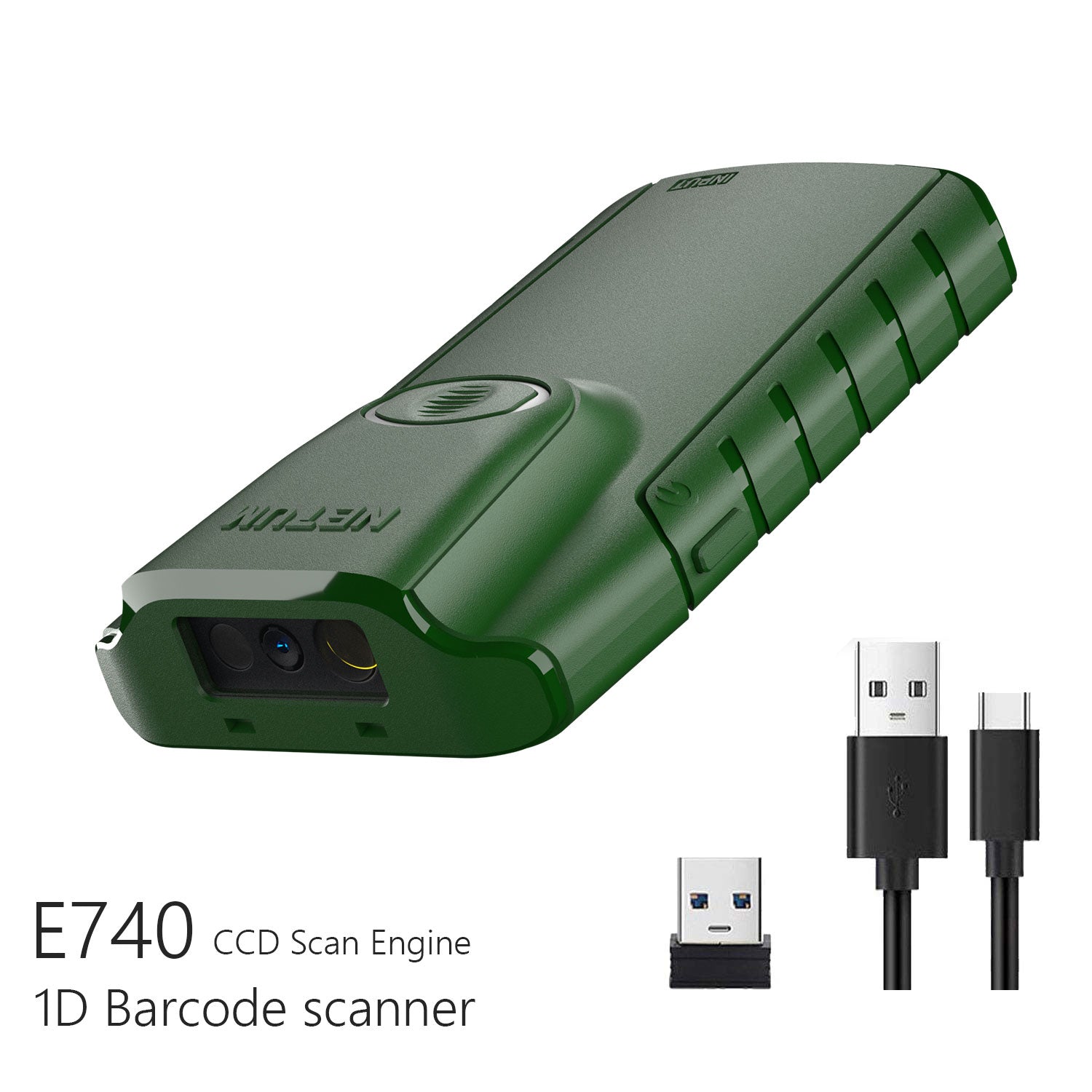 E740 1D Wireless Barcode Scanner - Fast & Accurate Bluetooth Barcode Reader for Retail, Warehouse & Inventory Management | Compatible with Android/iOS Devices