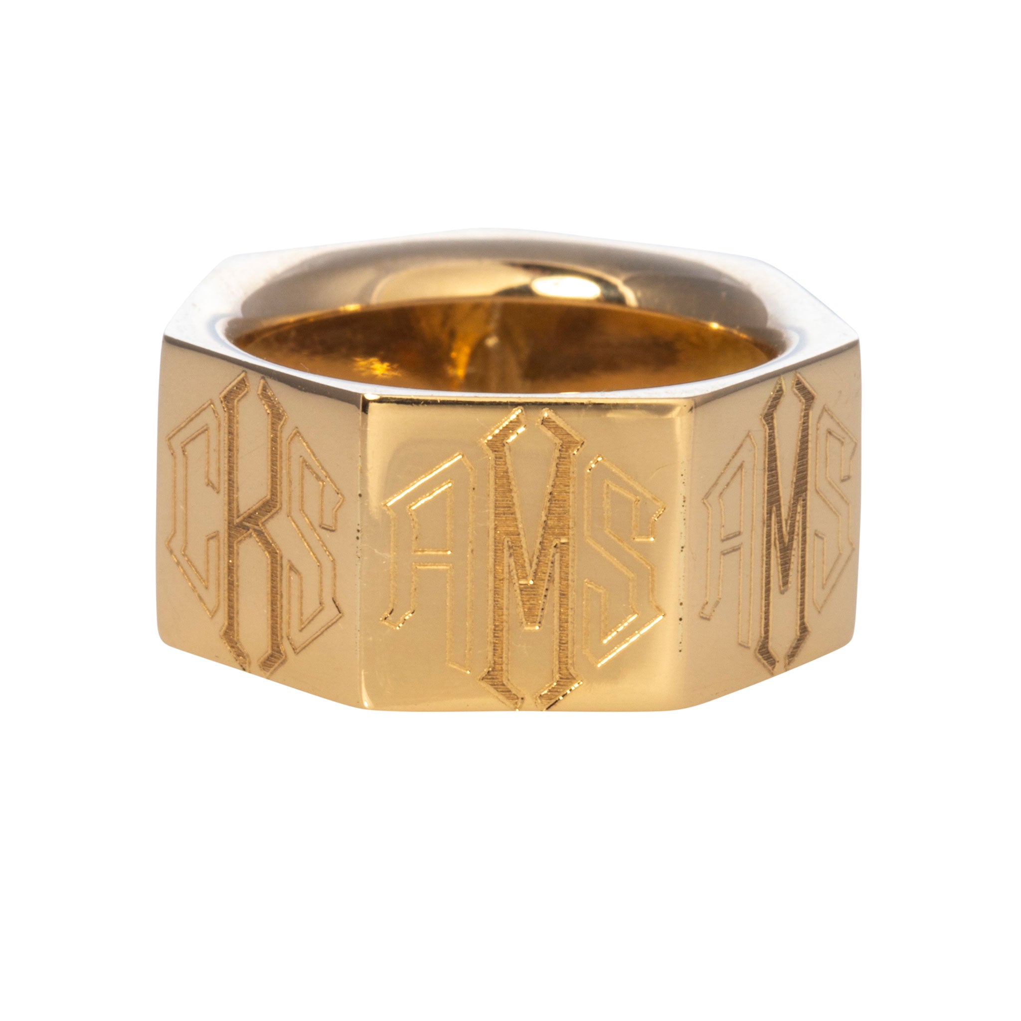 14K Gold Custom Engraved Family Ring - Personalized Name & Date Jewelry for Anniversaries, Weddings & Special Occasions