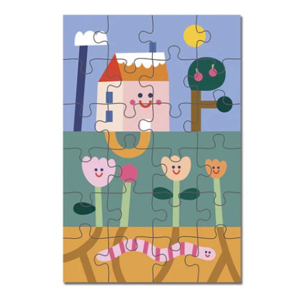 24 Piece Kids Puzzle - Under The Garden | Educational Wooden Jigsaw Puzzle for Children Ages 3-6 | Perfect for Learning, Playtime & Family Bonding Activities