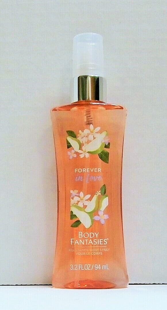 Body Fantasies Forever in Love Fragrance Spray - 3.2oz Travel Size Perfume for Women | Romantic Date Night & Everyday Wear