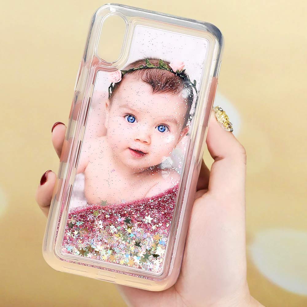 Custom iPhone XR Phone Case - Personalized Photo Case for Birthday, Christmas, Valentine's Day - Unique Gift for Her, Him, Best Friends - Pink - Perfect for Travel, Work & Everyday Protection