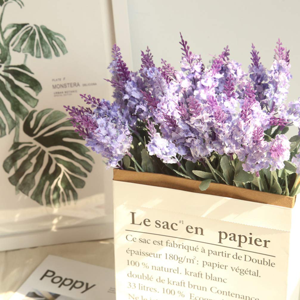Garneck 2-Pack Artificial Lavender Bouquets - Faux Purple Lavender Flowers for Home Decor, Wedding Centerpieces, Table Arrangements & Farmhouse Style Decorations