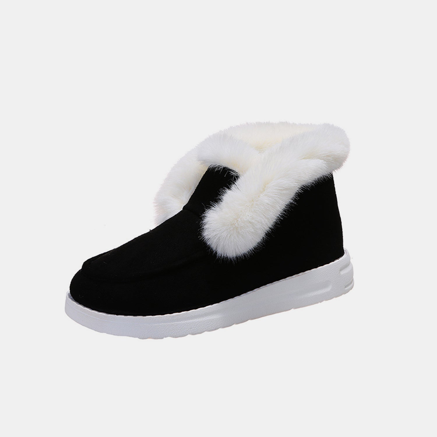 Warm Furry Suede Snow Boots for Women - Waterproof Winter Boots with Non-Slip Sole - Perfect for Snowy Days, Hiking & Outdoor Activities