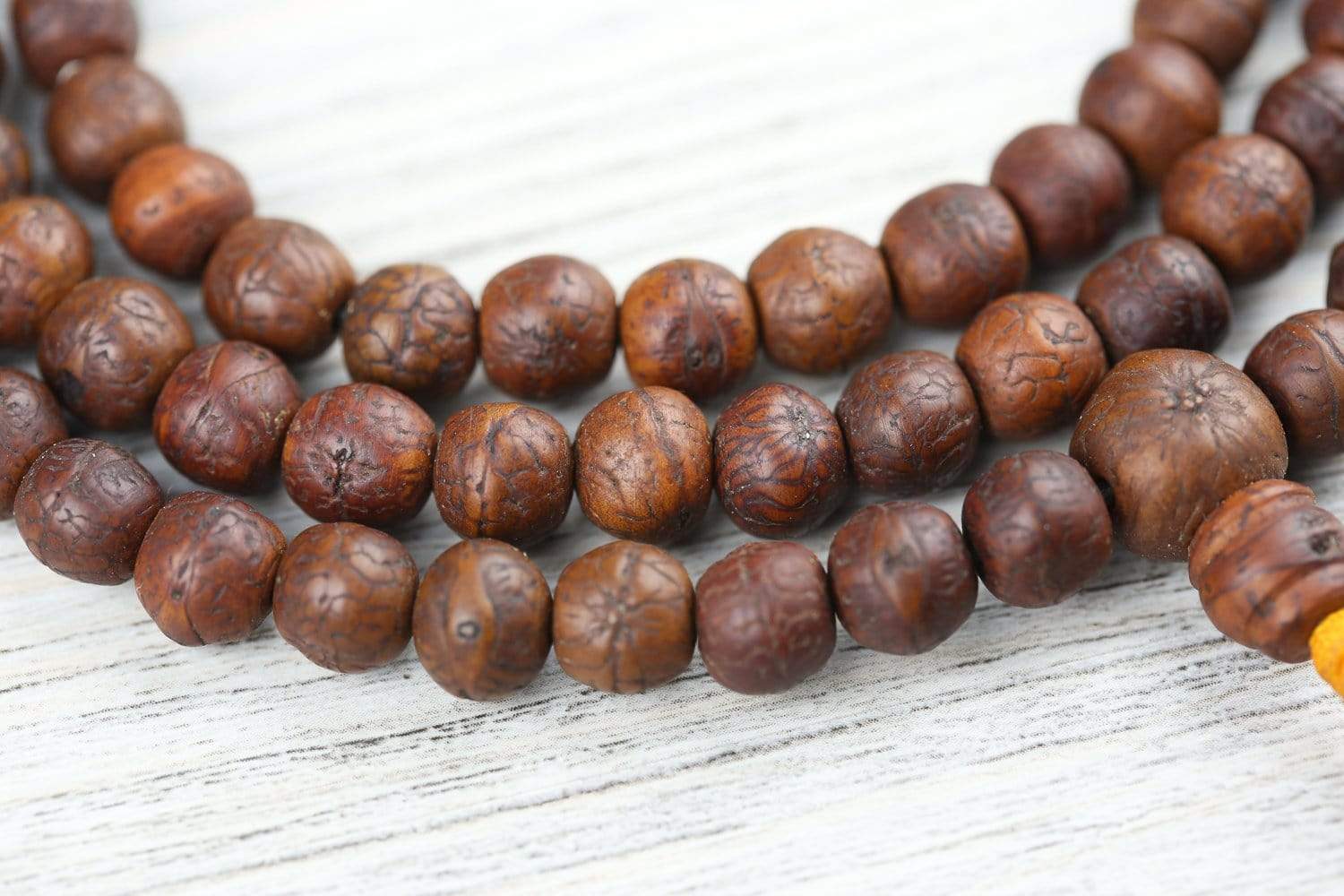 Authentic Antique Bodhi Seed Mala Prayer Beads - Handcrafted Buddhist Meditation Necklace for Yoga, Mindfulness & Spiritual Healing