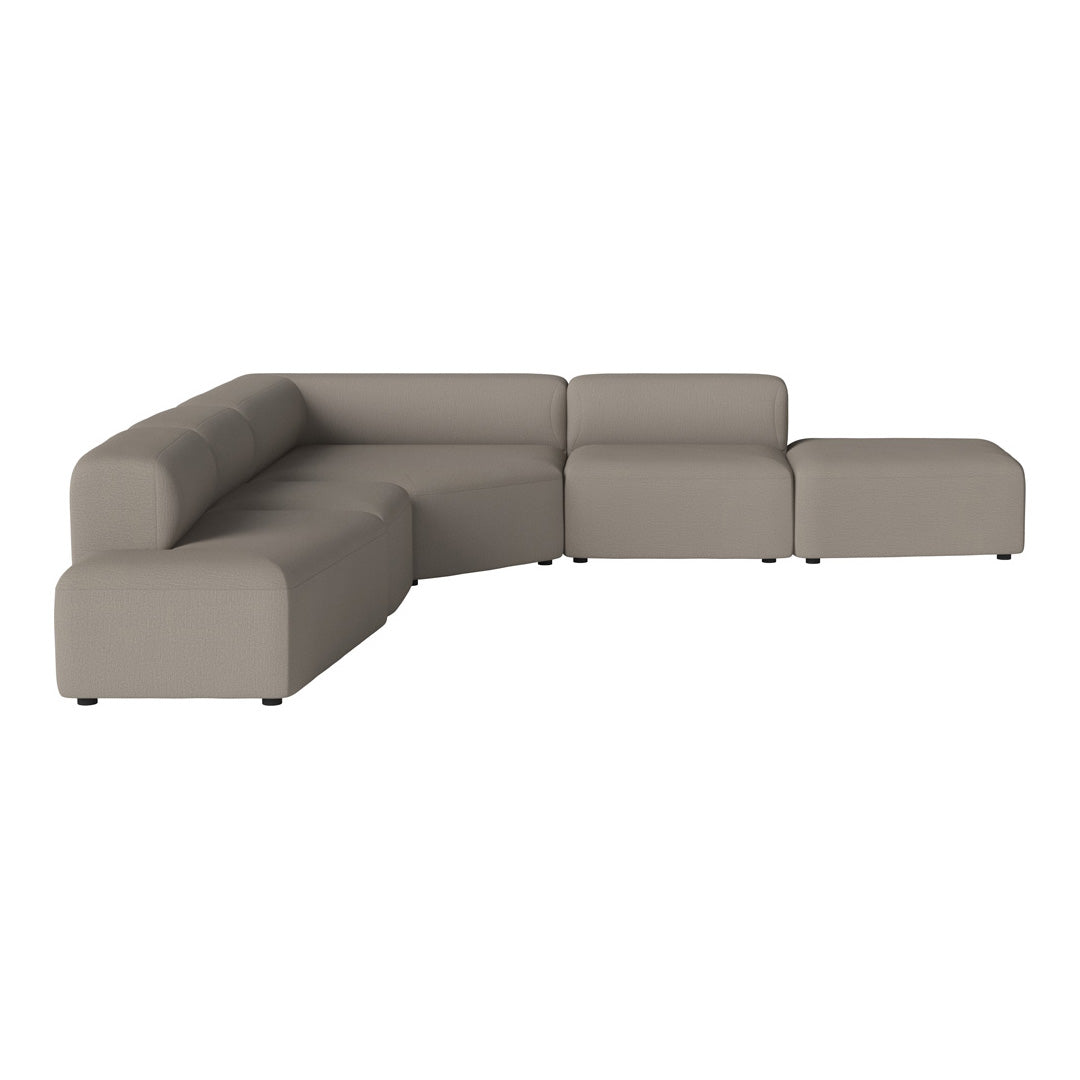 Modern L-Shaped Angle Corner Sofa with Open End & Chaise Lounge - Perfect for Small Spaces, Living Room, Apartment & Home Theater Seating