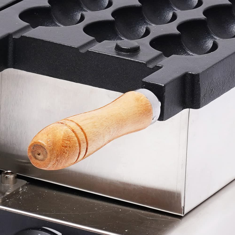 1600W Commercial Waffle Maker Machine - Electric Non-Stick Waffle Ball & Pancake Maker with Timer - Perfect for Restaurants, Cafes, Breakfast Shops & Home Use