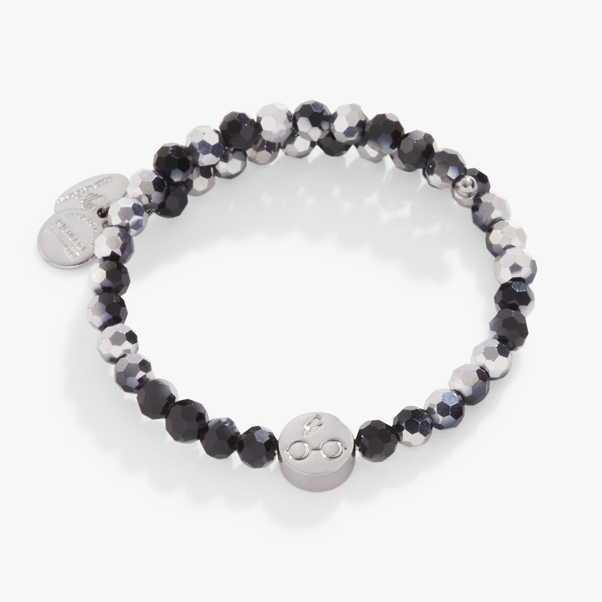 Harry Potter™ Beaded Wrap Bracelet - Black & Silver Jewelry for Women | Magical Wizarding World Gift for Fans | Perfect for Cosplay, Halloween & Potterhead Fashion