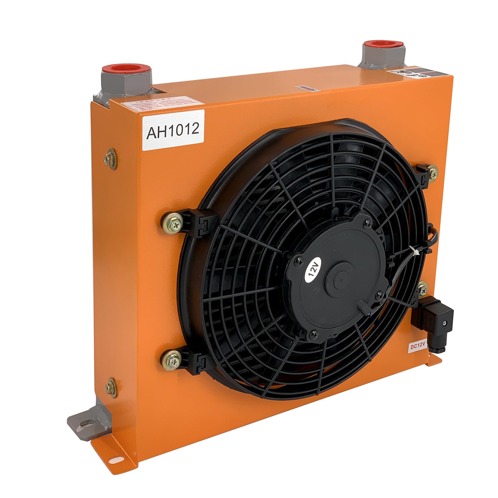 AH1012T-CA Hydraulic Oil Cooler - 120W Air Cooled Radiator, 12VDC, 100L/min Flow Rate with Precision Welding & High-Efficiency Fan - Ideal for Industrial Machinery, Construction Equipment & Automotive Cooling Systems