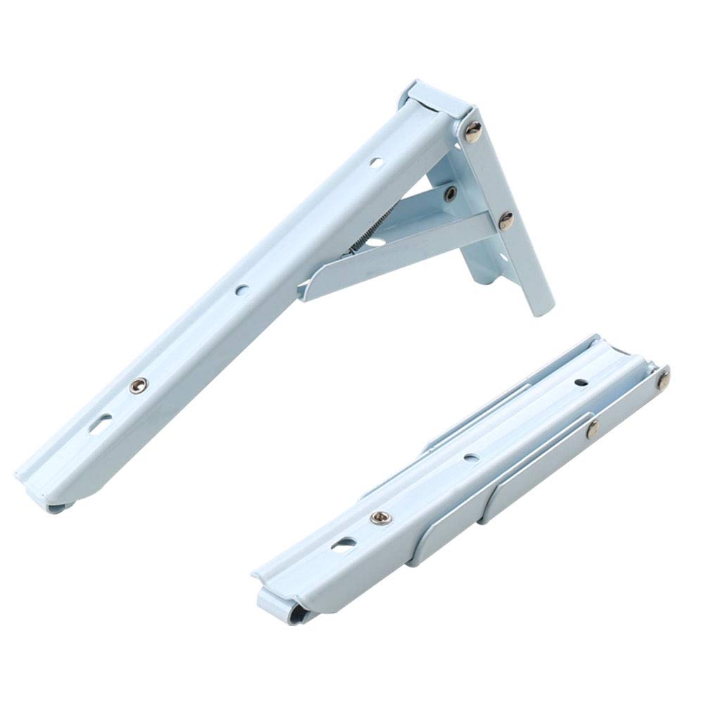 Heavy Duty White Multifunctional Support Tripod Stand - Wall Mounted Right Angle Bracket for Folding Partitions, Shelves & Laminate - High Load Bearing Capacity (Perfect for Home Office, Retail Displays & Workshop Organization)