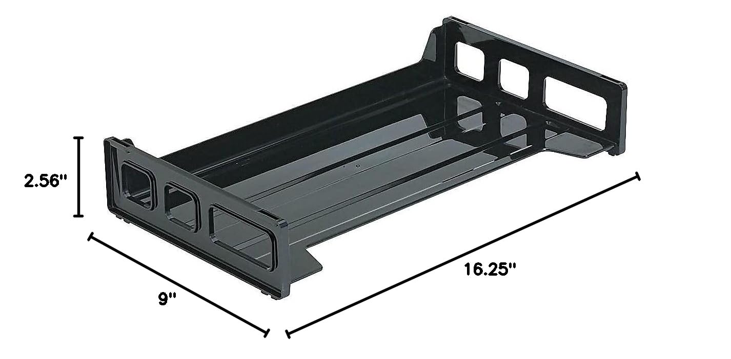 OIC21102 - Stackable Side Loading Desk Organizer Tray for Office, Home & School - Perfect for Paper, Files & Supplies Storage