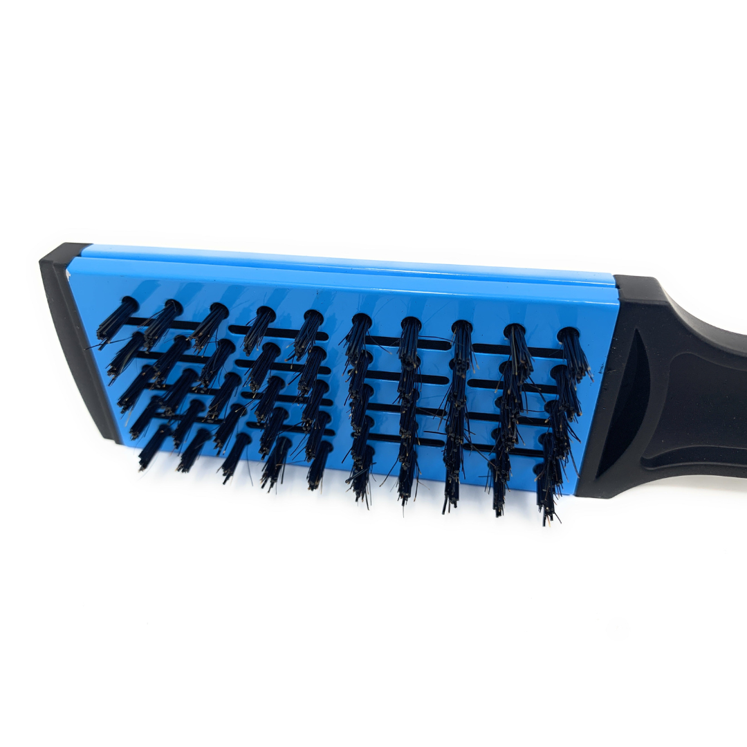 Scalpmaster SC1402 50/50 Nylon Boar Bristle Ceramic Hair Straightener Brush - Professional Styling Tool for Smooth, Shiny Hair at Home or Salon