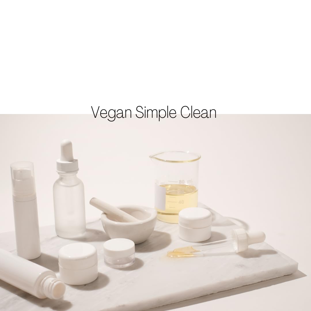 Bare Skin Vegan & Organic Facial Cleanser 4 fl oz | Gentle Foaming Face Wash for Sensitive Skin | Daily Skincare Routine, Morning & Night Use