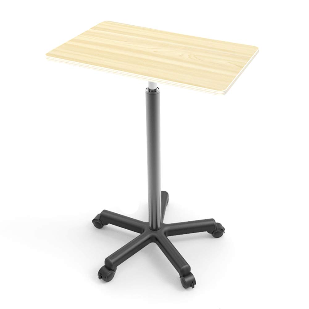 Adjustable Height Standing Desk for Laptop - Portable Sit Stand Workstation with Locking Anti-Slip Wheels (39.6cm) - Perfect for Home Office, Gaming & Remote Work