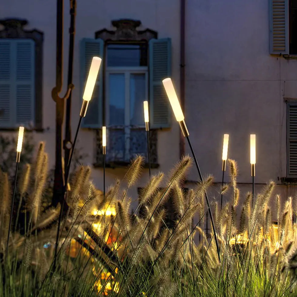 Solar Reed Lights Outdoor - Waterproof LED Garden Pathway Lighting for Yard, Patio, Walkway Decoration