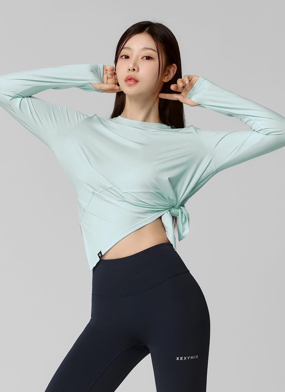 Soft Side Slit Long Sleeve Tops for Women - Comfortable Stretchy Blouse with Side Cutout Design - Perfect for Office, Date Night & Casual Outings