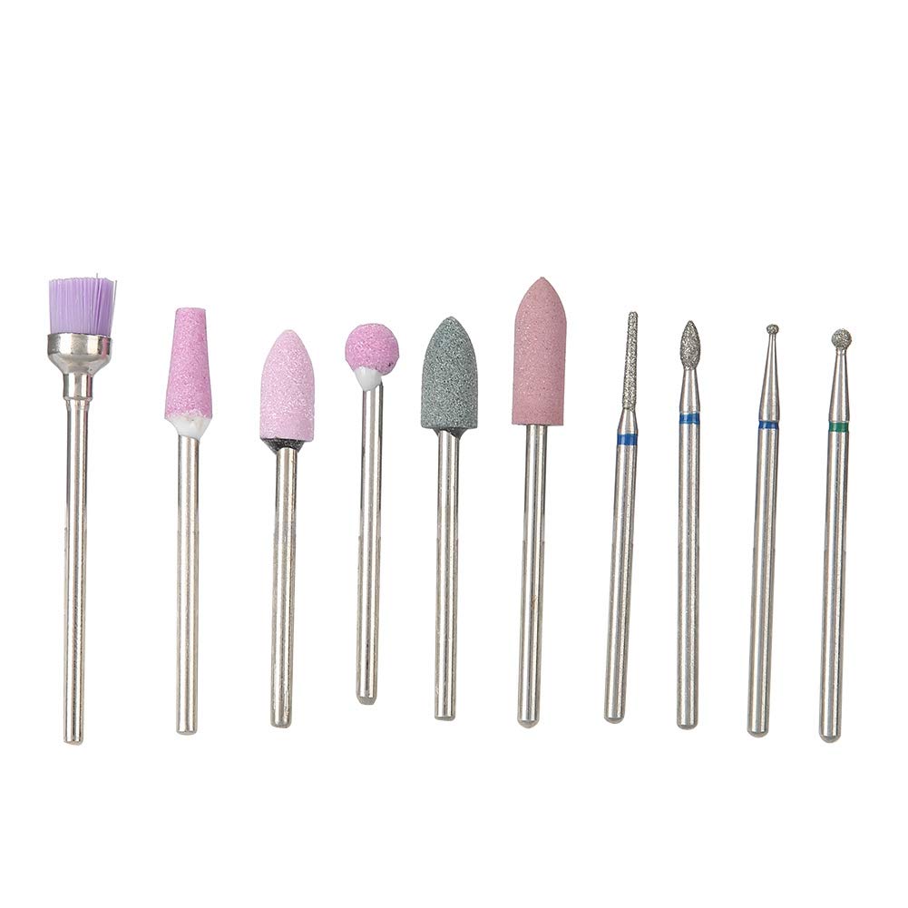 Premium Tungsten Steel Nail Drill Bits Set - Alloy Steel Manicure Grinding Heads for Professional & Home Use | Durable Salon Tools for Nail Art, Pedicure & DIY Beauty Care (C-Suit)