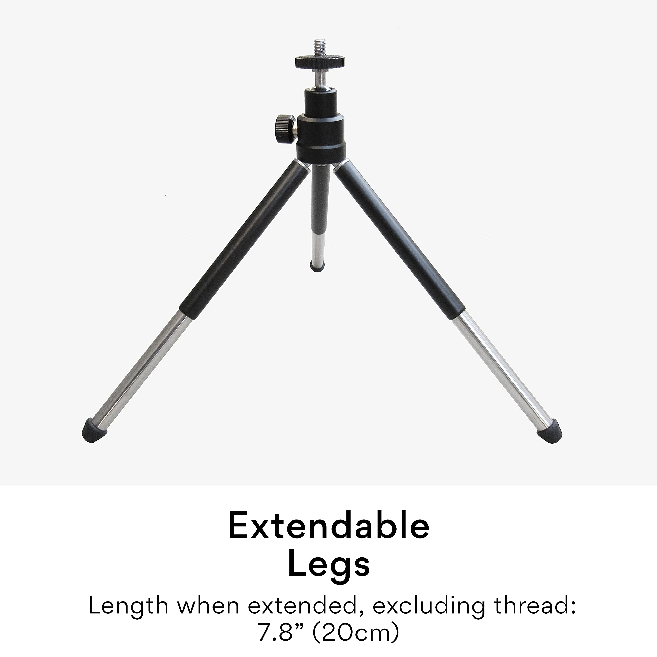 Lightweight Mini Tripod for Webcams & Small Cameras - Flexible Portable Desktop Stand for Logitech C920 C925 C920s C922 - Perfect for Video Conferencing, Streaming & Travel Photography