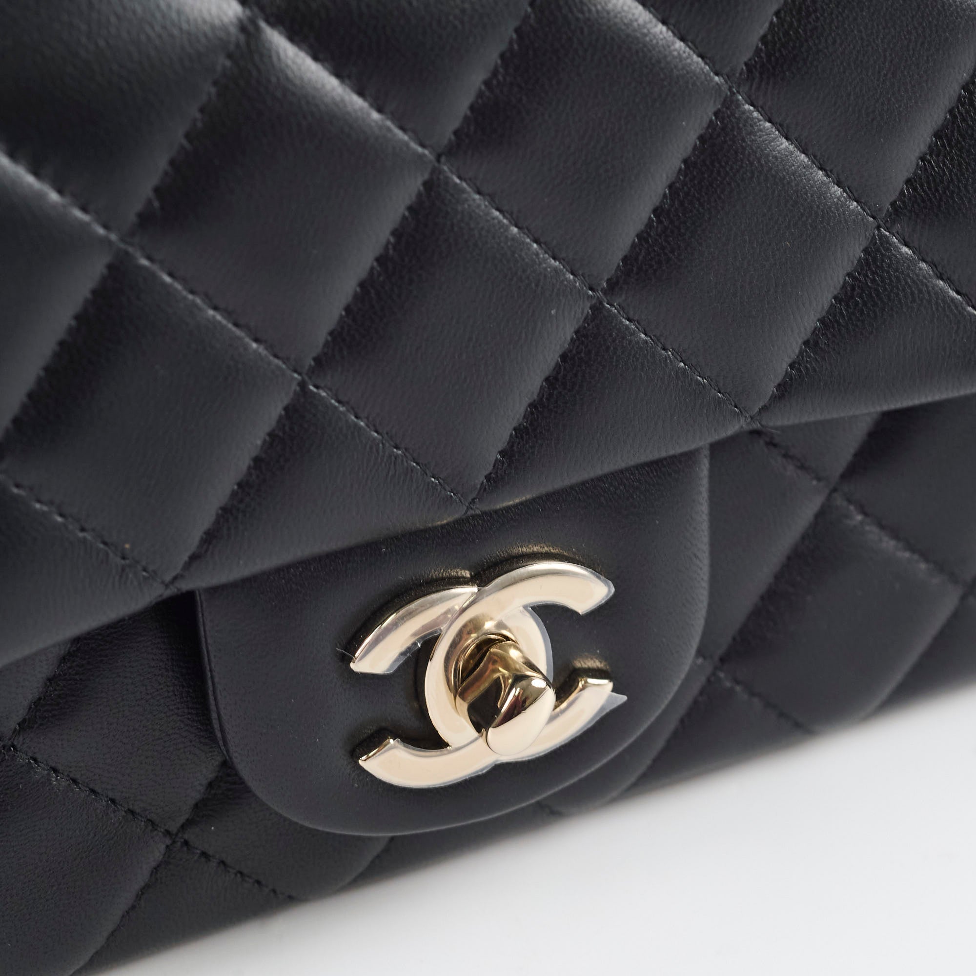 Chanel Mini Rectangular Lambskin Black Microchip Bag - Luxury Designer Crossbody Purse for Women | Perfect for Evening Parties, Date Nights & Special Occasions